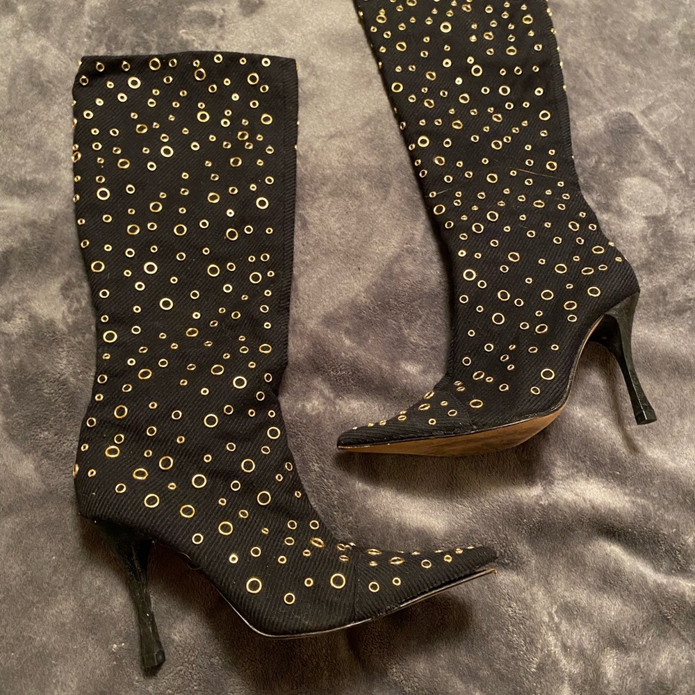 Hype women’s mid calf fashion boots stilettos size 8